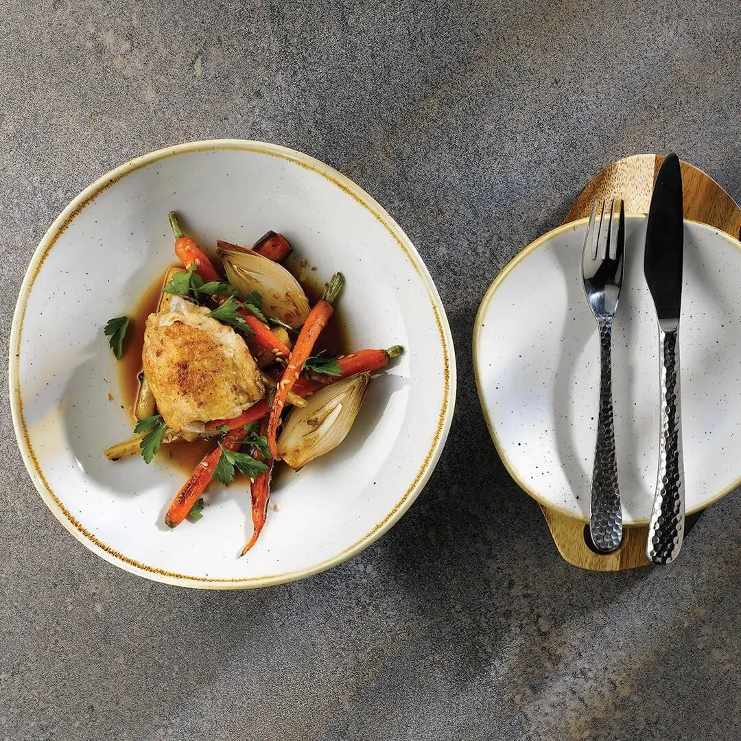 Stonecast Barley White Organic Round Plate