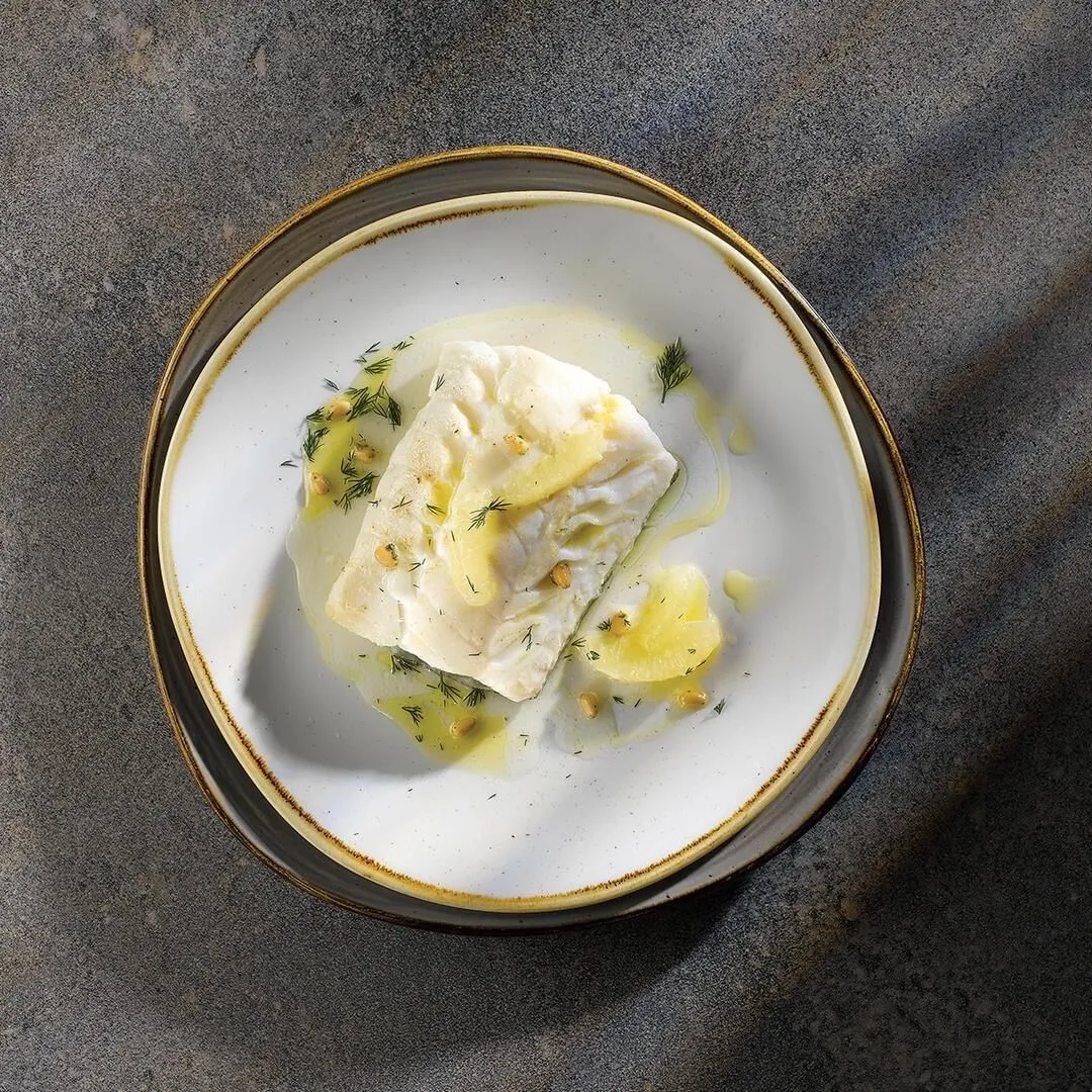 Stonecast Barley White Organic Round Plate