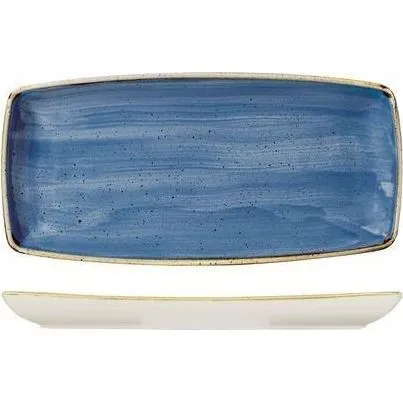 Stonecast Cornflower Blue Oblong Chef's Plate