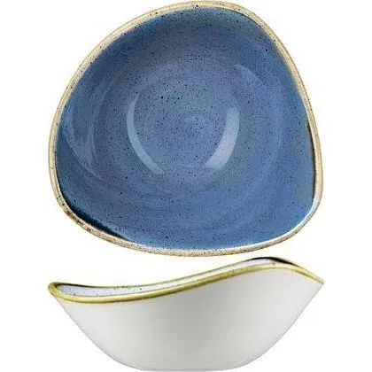 Stonecast Cornflower Blue Triangular Bowl