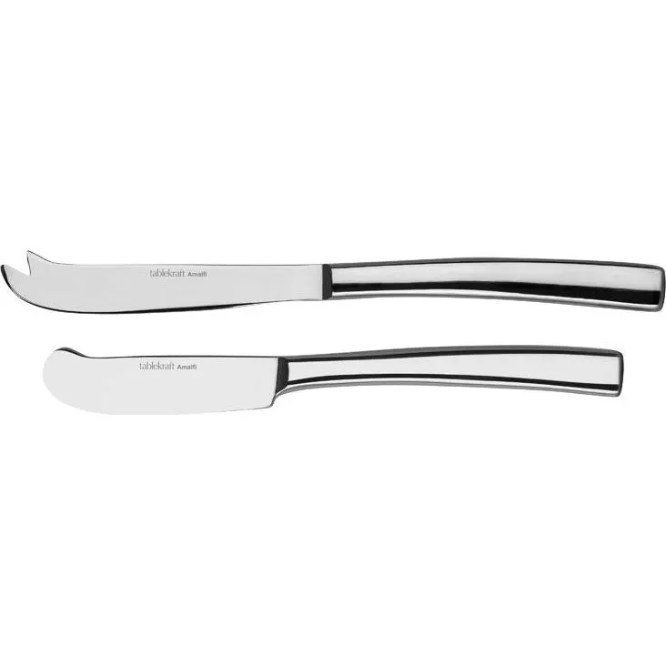 Tablekraft Amalfi Cheese+pate Knive Set 2pc S/S