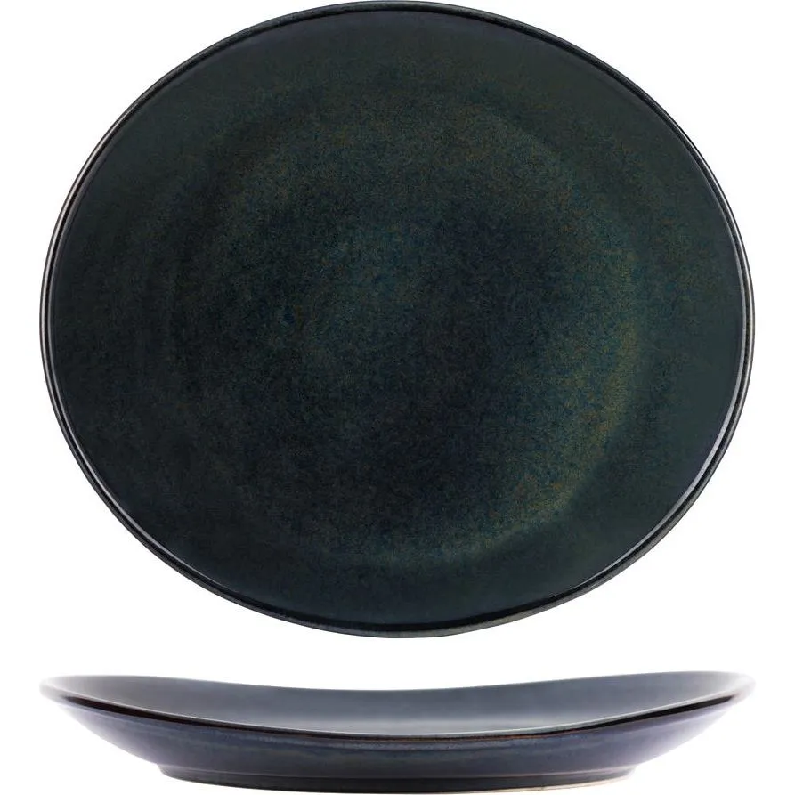 Tablekraft Artistica Oval Plate 295x250x35mm Midnight Blue