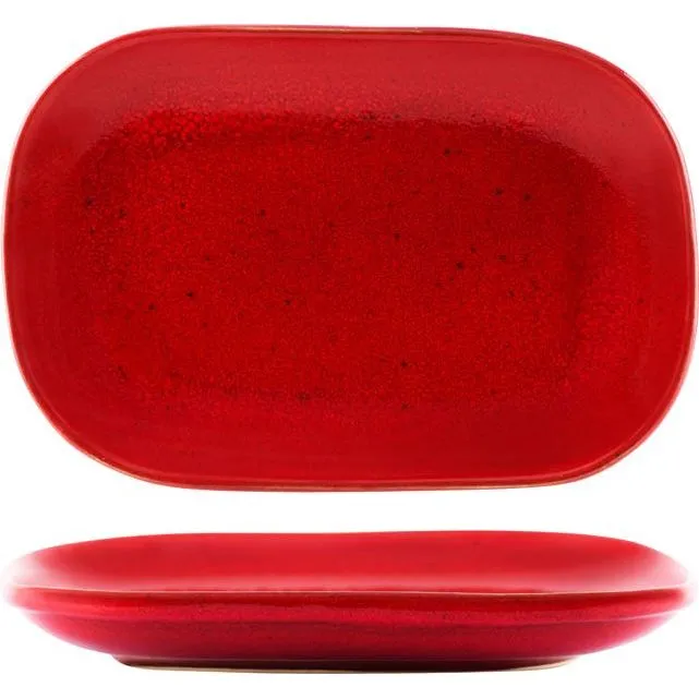 Artistica Reactive Red Rectangular Plate 240x160mm