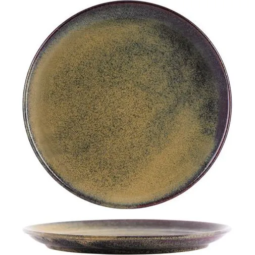 Tablekraft Artistica Rnd Plate Rld Edg 190mm Reative Brown