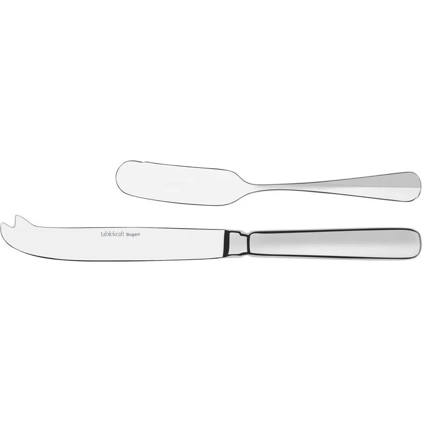 Tablekraft Bogart Cheese+pate Knive Set 2pc S/S 215/159mm
