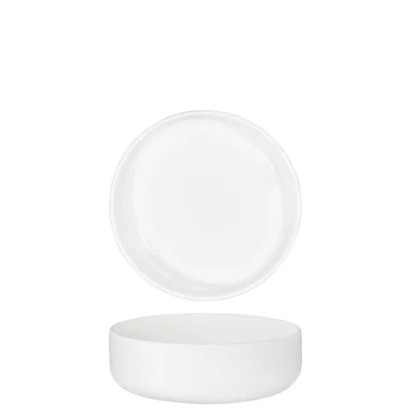 Bowl Round Deep White — 130x45mm