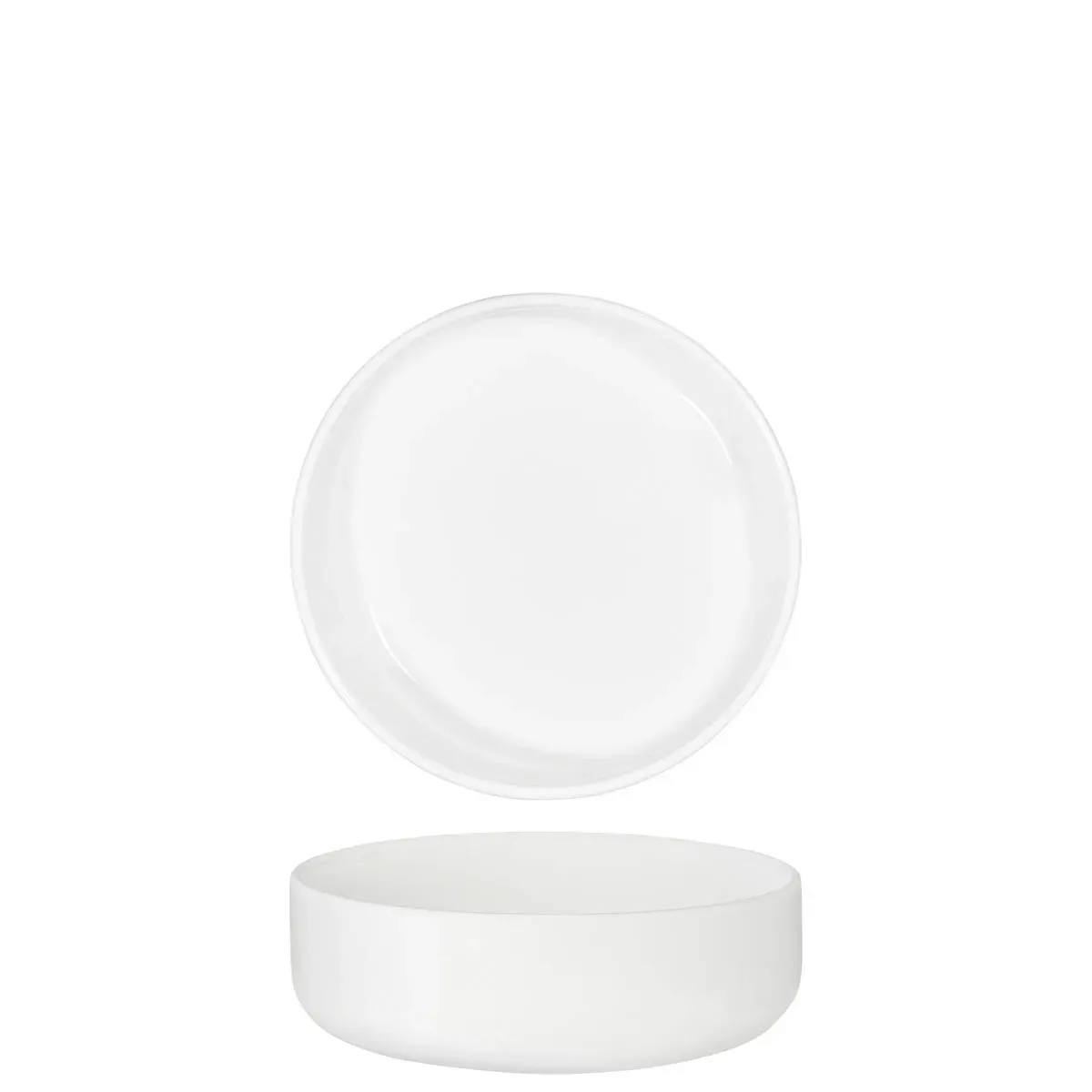 Bowl Round Deep White — 130x45mm