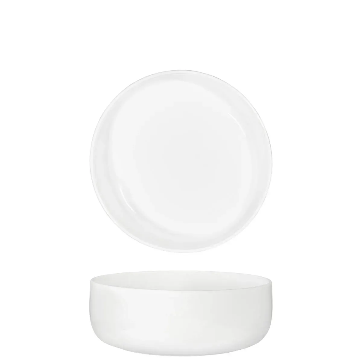 Bowl Round Deep White — 160x60mm