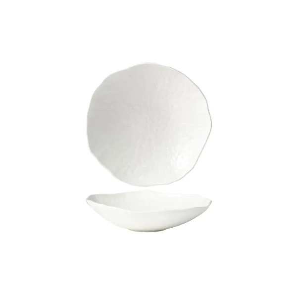 Deep Coupe Plate Fusion Lotus White — 210x58mm