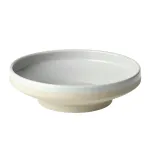 Bowl Round Footed White Pebble — 230x68mm