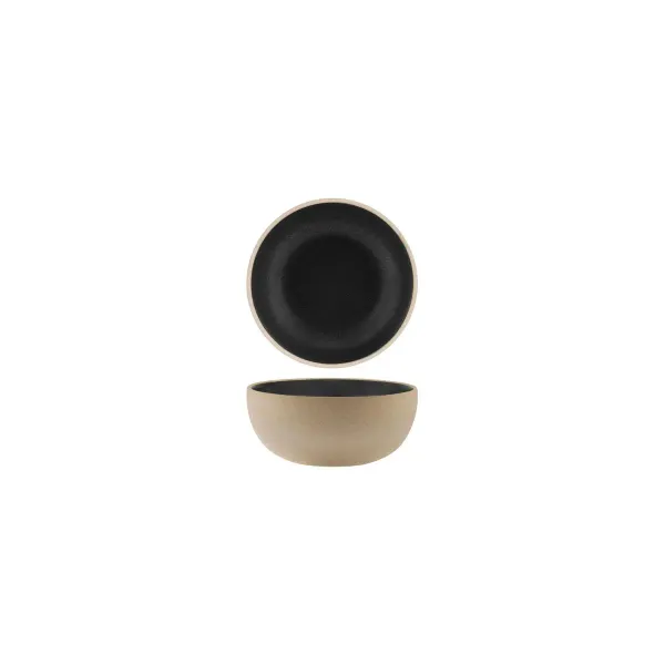 Bowl Round Deep Speckle Black — 120x50mm