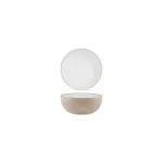 Bowl Round Deep White Pebble — 120x50mm