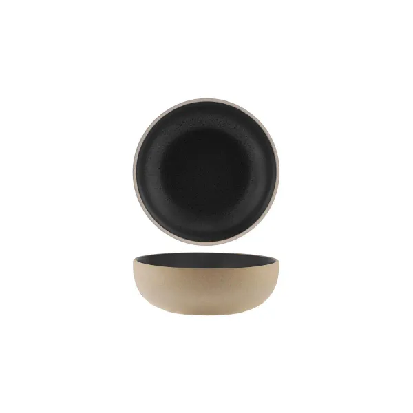 Bowl Round Deep Speckle Black — 170x55mm