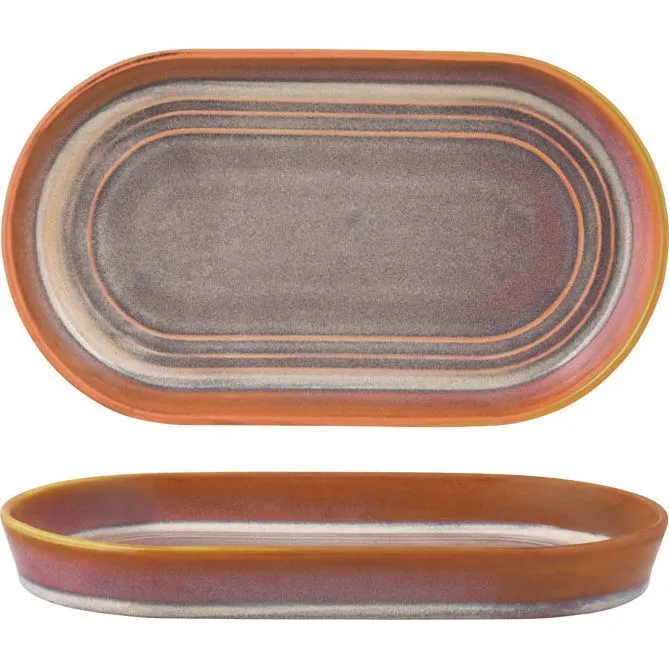 Tablekraft Urban Loft Oval Platter 240x137x27mm Auburn