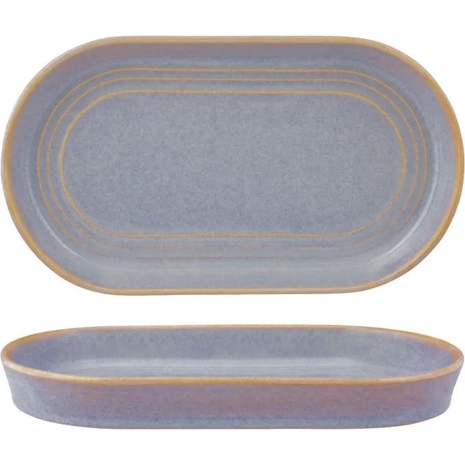 Tablekraft Urban Loft Oval Platter 240x137x27mm Azure Blue