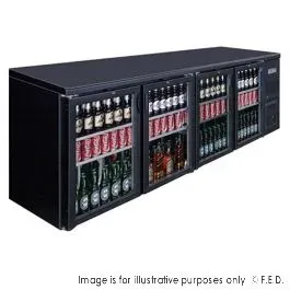 Drink Cooler BC4100G Four Door Glass