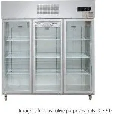 Thermaster Three Door Upright Display Fridge - SUCG1500