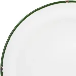 TinTin White with Green Line - Round Deep Bowl