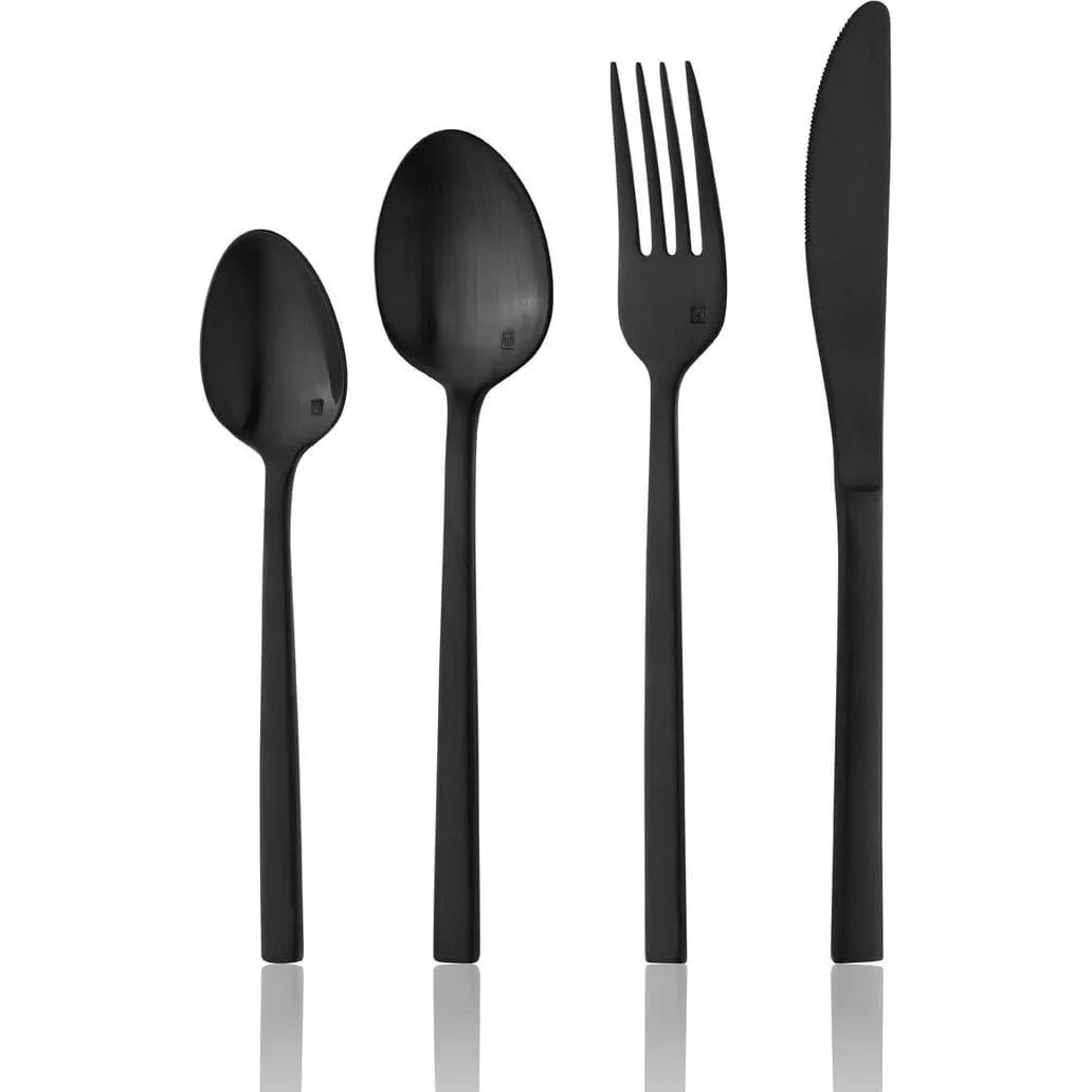 Titan Arezzo Matte Black Dessert Spoon