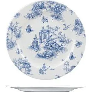 Toile Prague Round Plate - Wide Rim