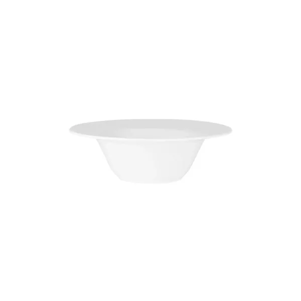 Bowl Round Deep Wide Rim White — 285x85mm