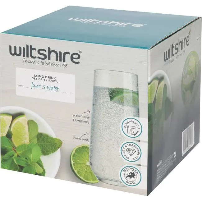 Wiltshire Allegra Long Drnk 470ml Set Of 4