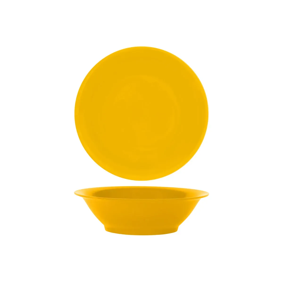 Cereal Bowl Round Yellow — 180x50mm