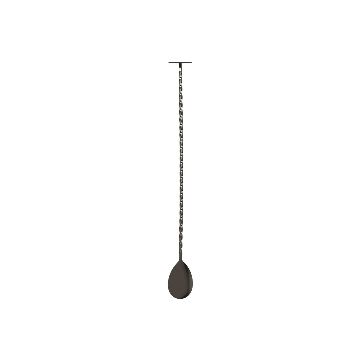 Bar Spoon Tail Disk with Muddler Gunmetal — 300mm
