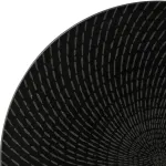 Zen Black Swirl Round Coupe Plate